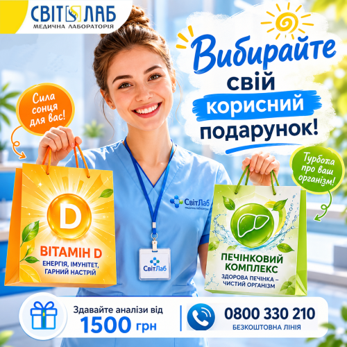 Вітамін D чи Печінковий комплекс: який подарунок від СвітЛаб оберете ви?
